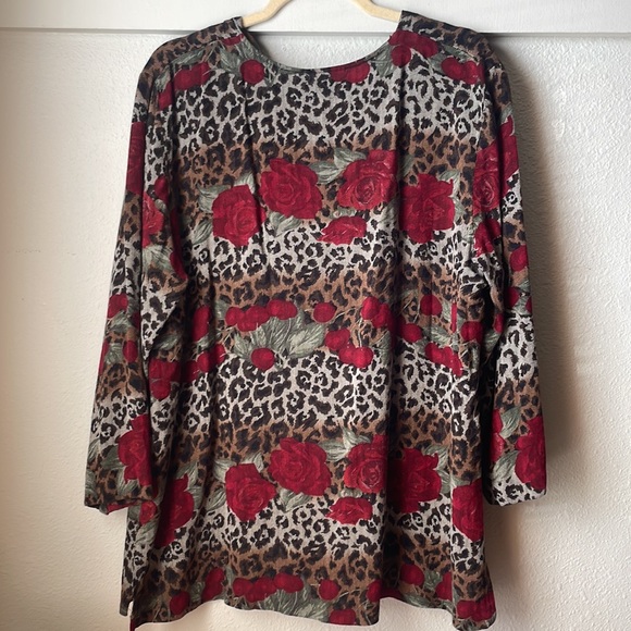 Vintage patchwork long sleeve button tunic duster cardigan - Picture 6 of 6